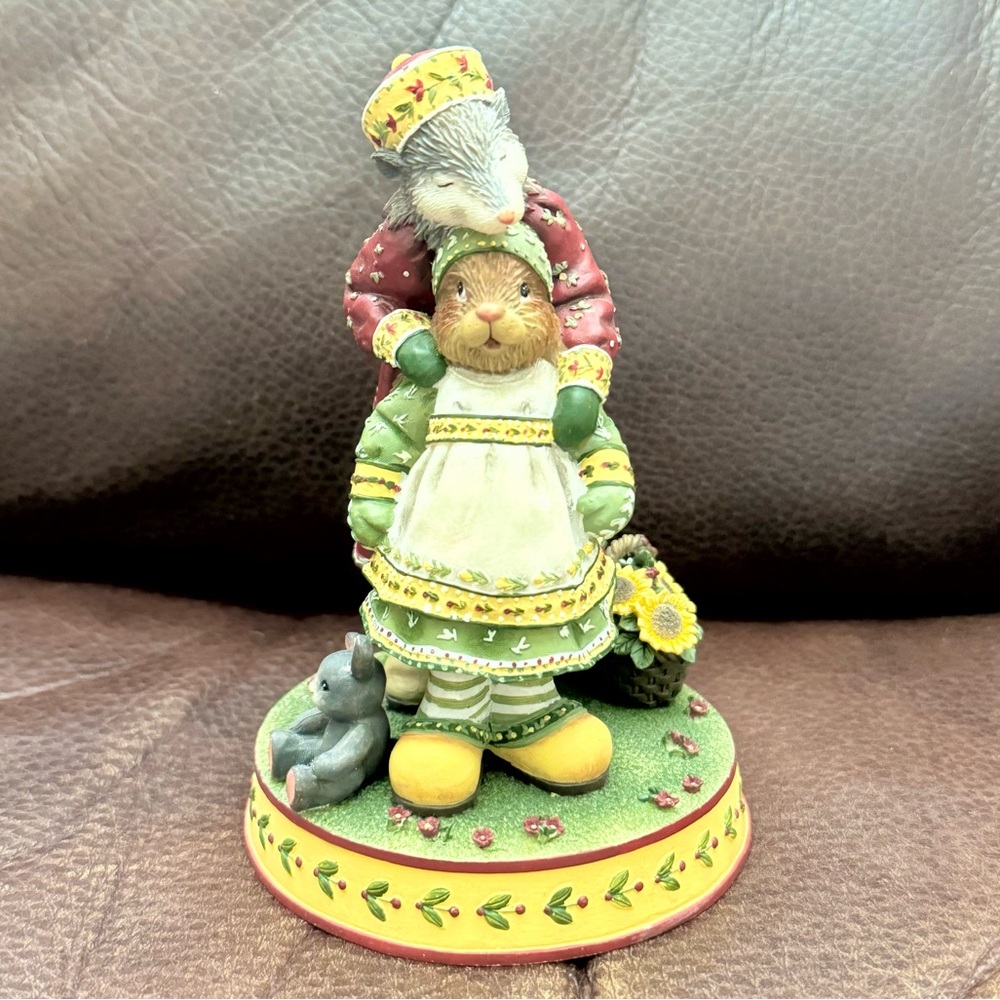 Mother’s Love - Demadco Woodsong Figurine Collection Possum Hugging Bunny
